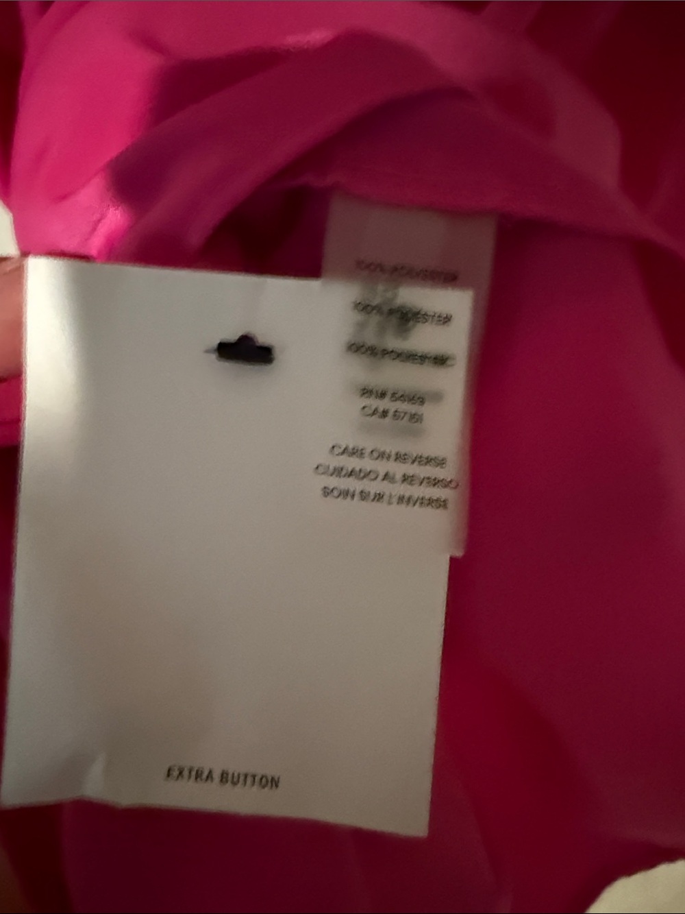 Karl Lagerfeld Paris Crepe Zip-Front 3/4-Sleeve Dress - Bright Fuchsia - Picture 10 of 11